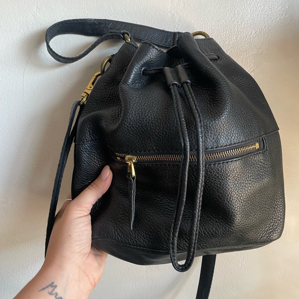 Fossil Vickery Drawstring Shoulder Crossbody Buck… - image 3